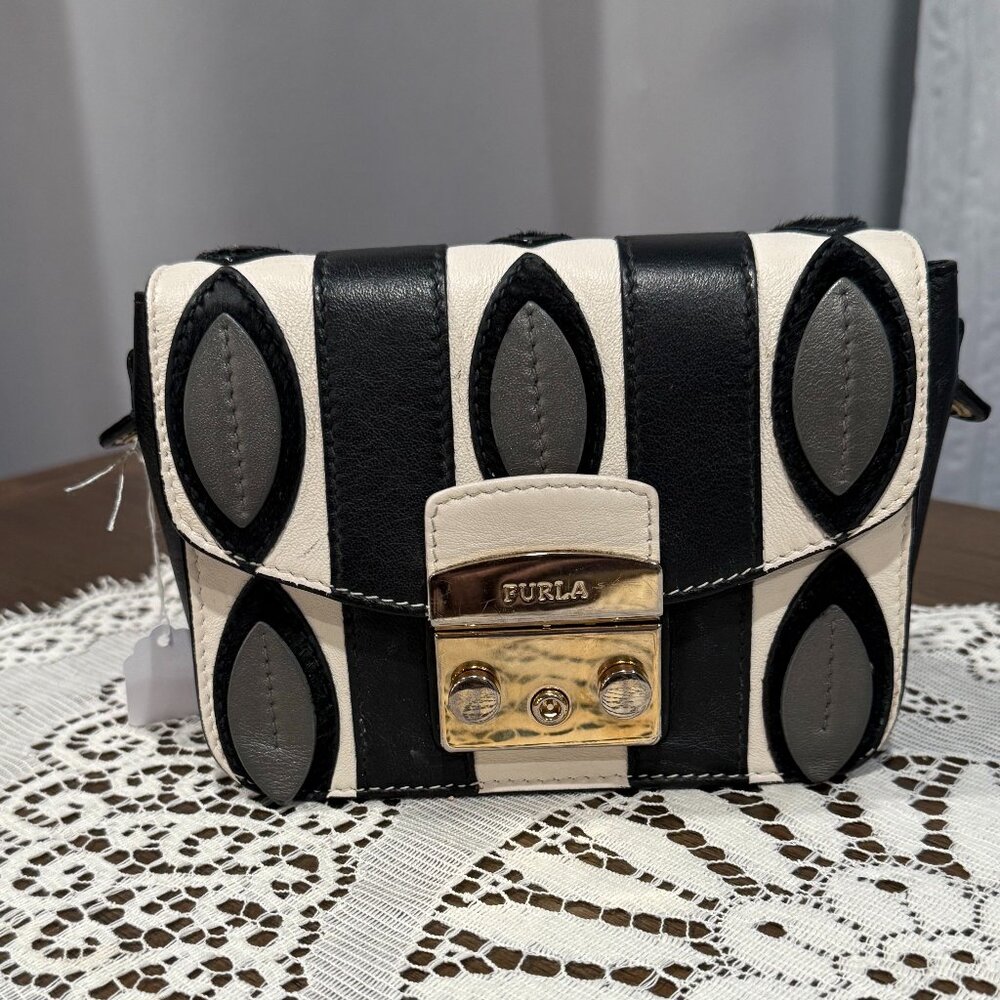 Furla Mini Metropolis Leather Crossbody Bag